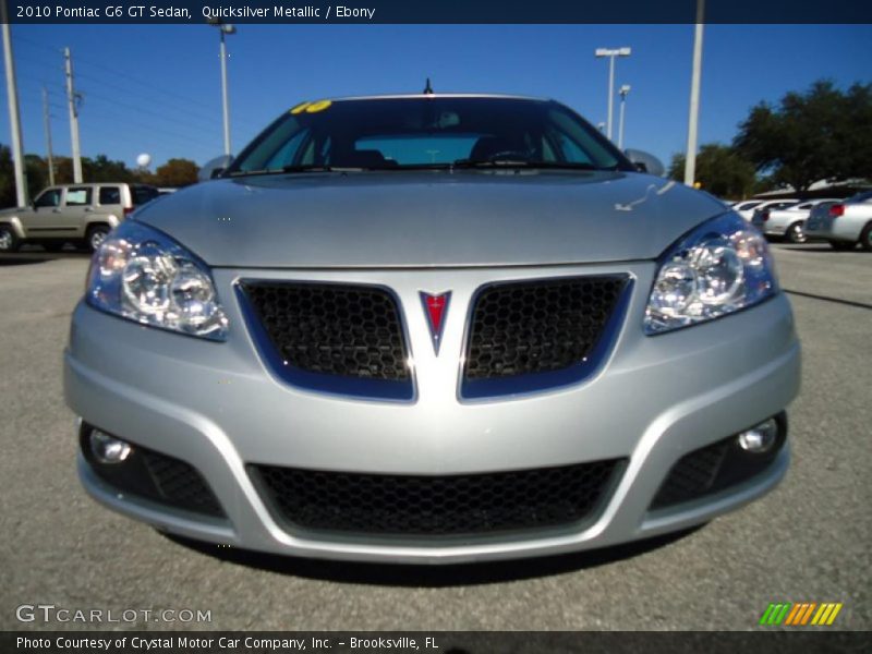Quicksilver Metallic / Ebony 2010 Pontiac G6 GT Sedan