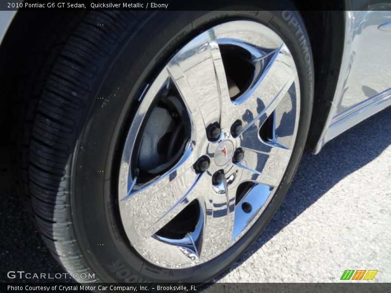 Quicksilver Metallic / Ebony 2010 Pontiac G6 GT Sedan