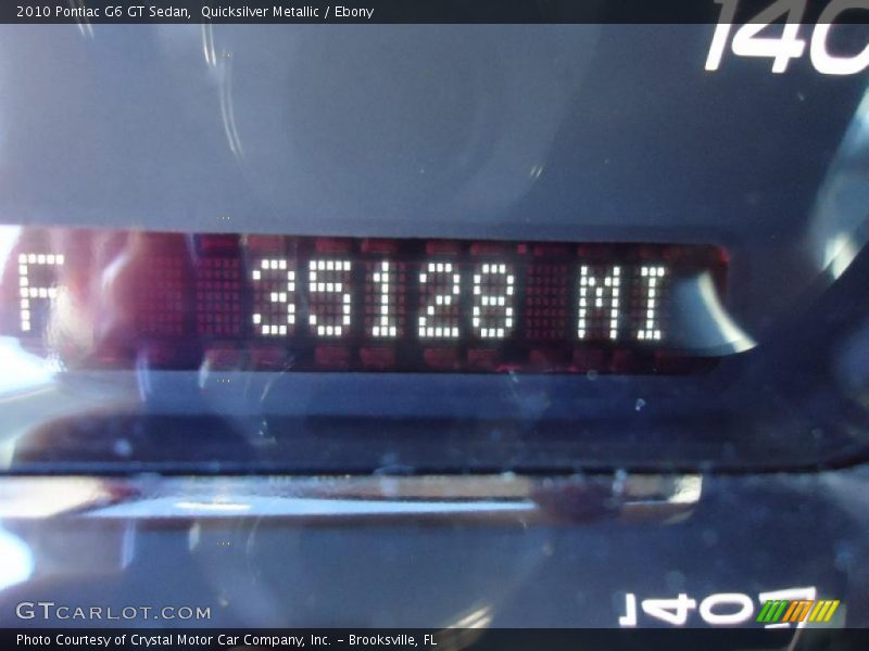 Quicksilver Metallic / Ebony 2010 Pontiac G6 GT Sedan