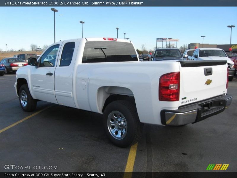 Summit White / Dark Titanium 2011 Chevrolet Silverado 1500 LS Extended Cab