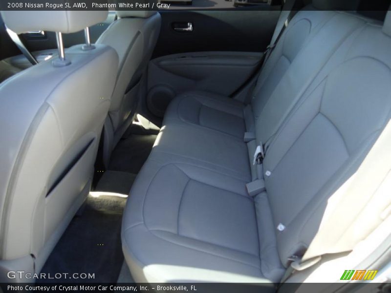Phantom White Pearl / Gray 2008 Nissan Rogue SL AWD