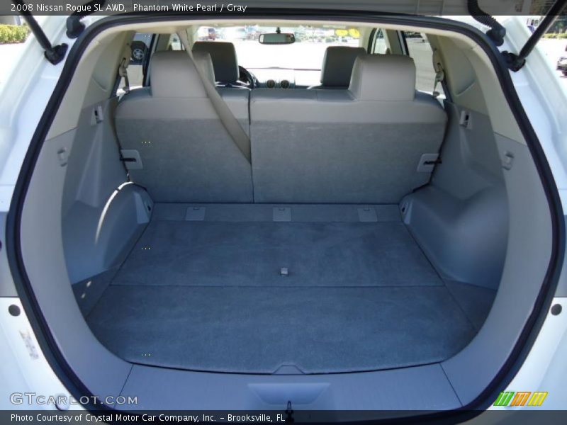 Phantom White Pearl / Gray 2008 Nissan Rogue SL AWD
