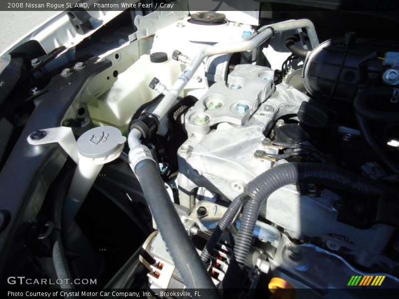 Phantom White Pearl / Gray 2008 Nissan Rogue SL AWD