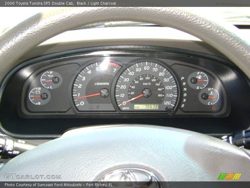 Black / Light Charcoal 2006 Toyota Tundra SR5 Double Cab