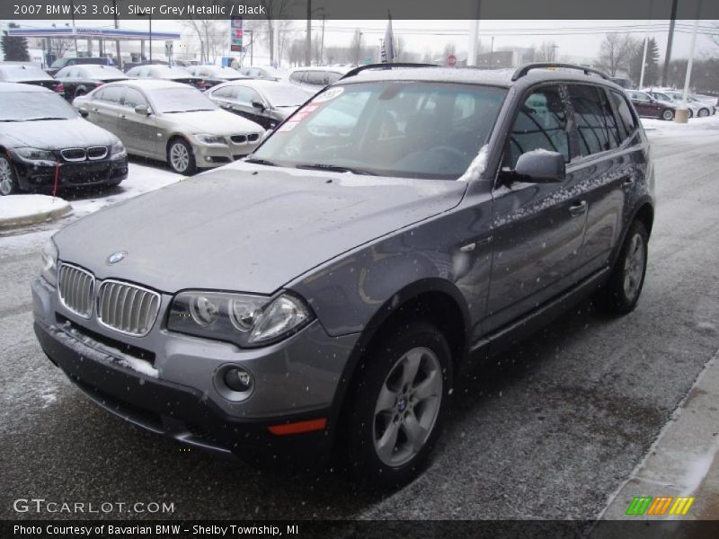 Silver Grey Metallic / Black 2007 BMW X3 3.0si