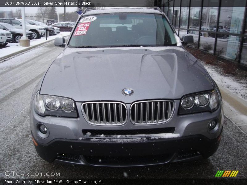 Silver Grey Metallic / Black 2007 BMW X3 3.0si