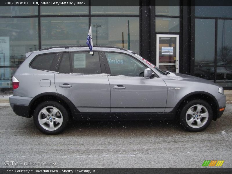 Silver Grey Metallic / Black 2007 BMW X3 3.0si