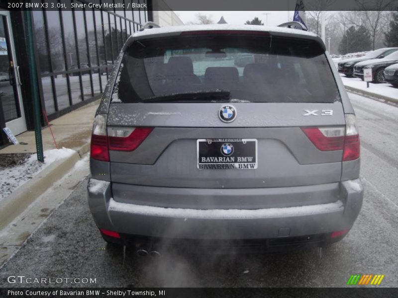 Silver Grey Metallic / Black 2007 BMW X3 3.0si