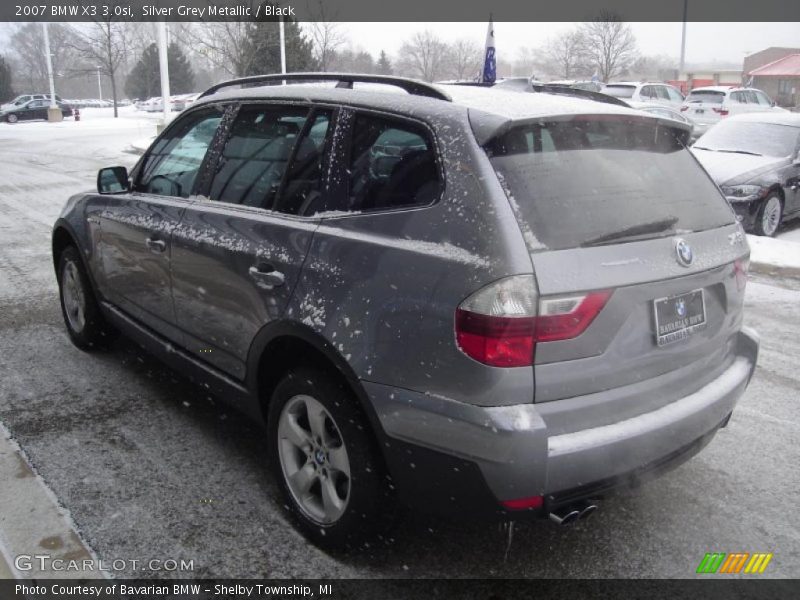Silver Grey Metallic / Black 2007 BMW X3 3.0si