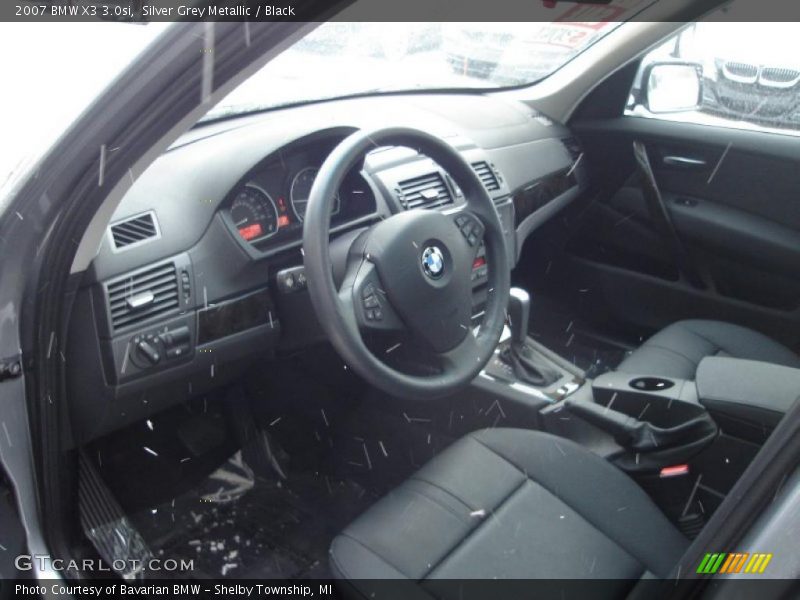 Silver Grey Metallic / Black 2007 BMW X3 3.0si