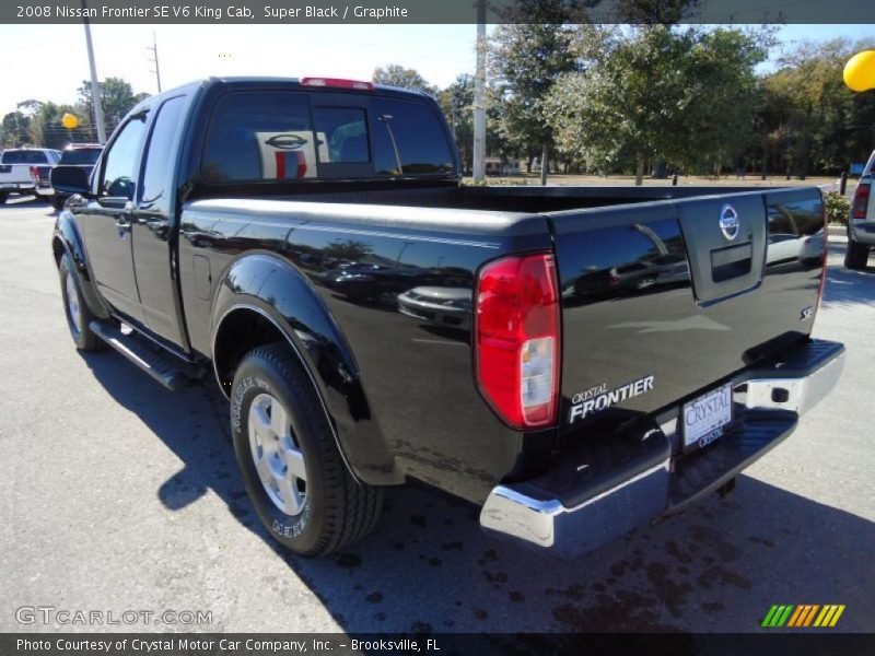 Super Black / Graphite 2008 Nissan Frontier SE V6 King Cab