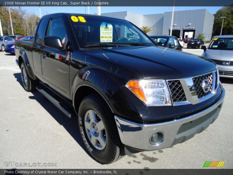 Super Black / Graphite 2008 Nissan Frontier SE V6 King Cab
