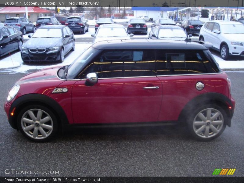 Chili Red / Black/Grey 2009 Mini Cooper S Hardtop