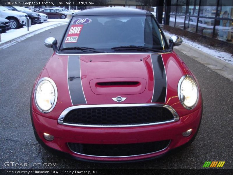 Chili Red / Black/Grey 2009 Mini Cooper S Hardtop