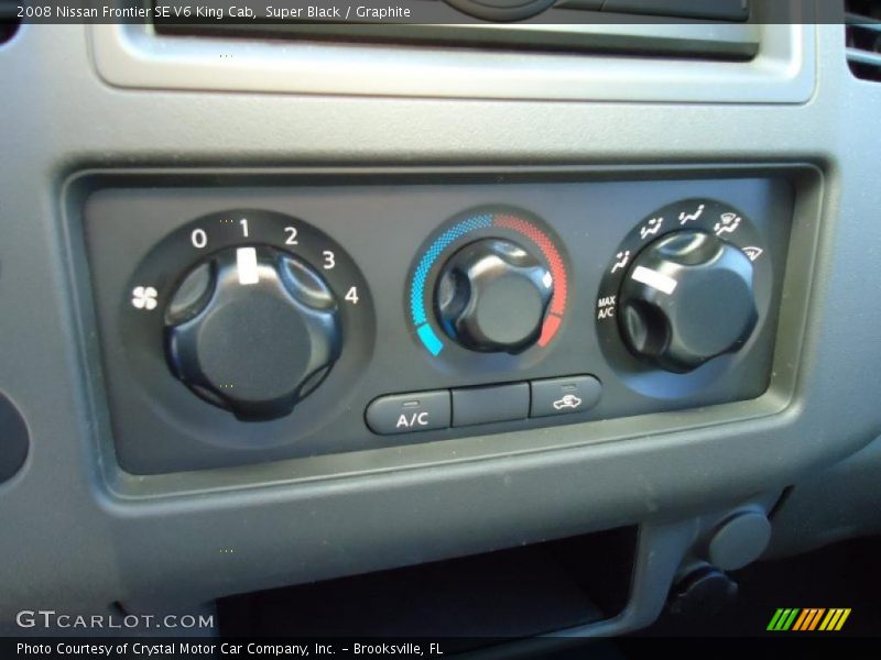Super Black / Graphite 2008 Nissan Frontier SE V6 King Cab