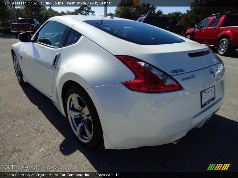 Pearl White / Gray Leather 2009 Nissan 370Z Touring Coupe
