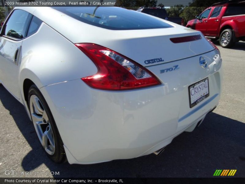 Pearl White / Gray Leather 2009 Nissan 370Z Touring Coupe