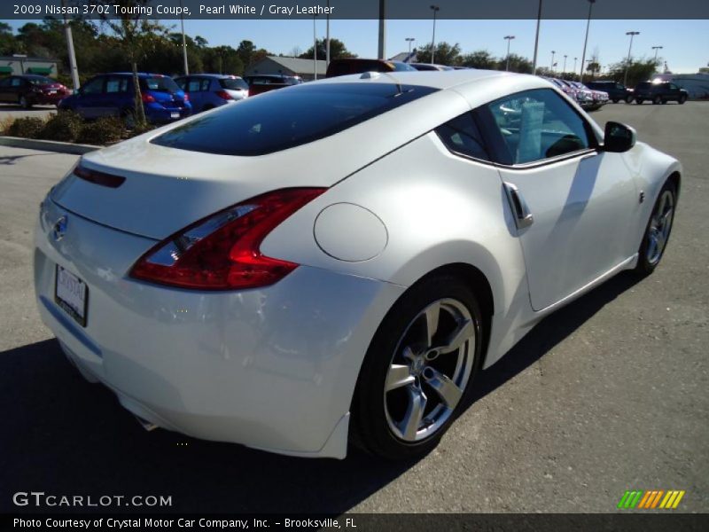 Pearl White / Gray Leather 2009 Nissan 370Z Touring Coupe