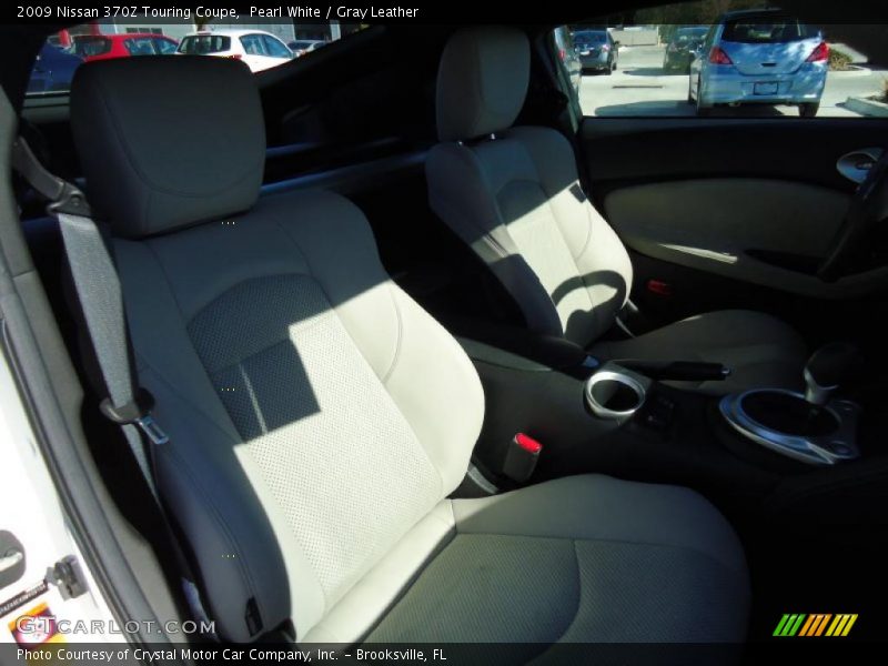 Pearl White / Gray Leather 2009 Nissan 370Z Touring Coupe
