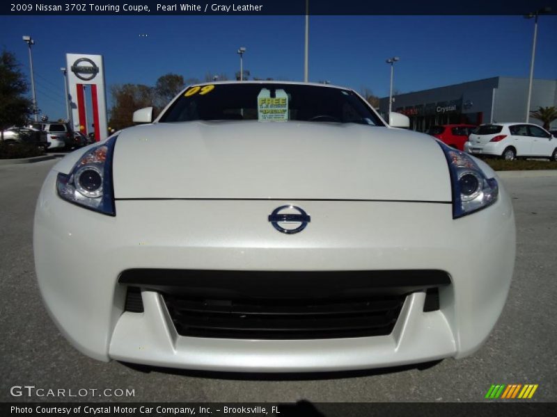 Pearl White / Gray Leather 2009 Nissan 370Z Touring Coupe