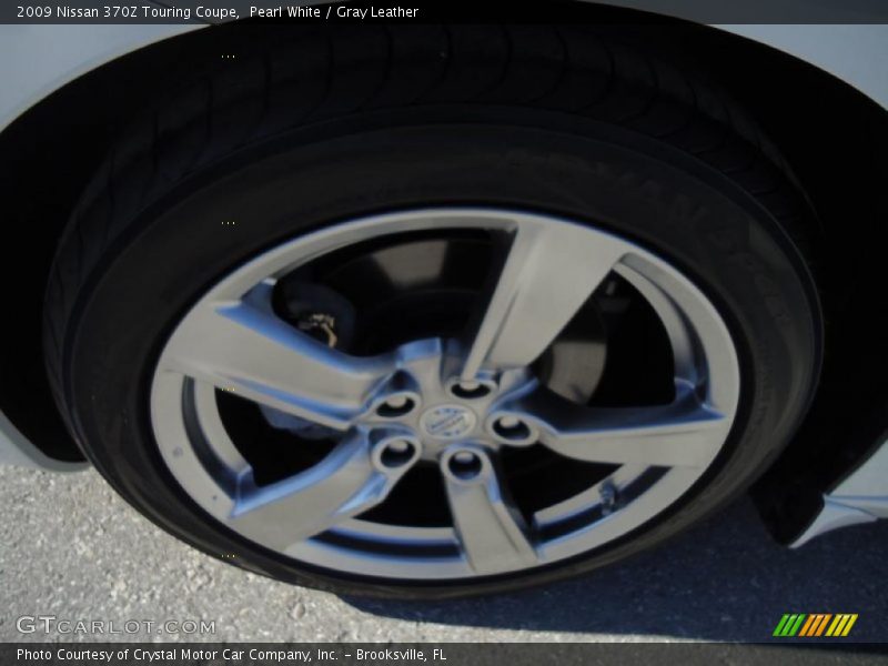 Pearl White / Gray Leather 2009 Nissan 370Z Touring Coupe