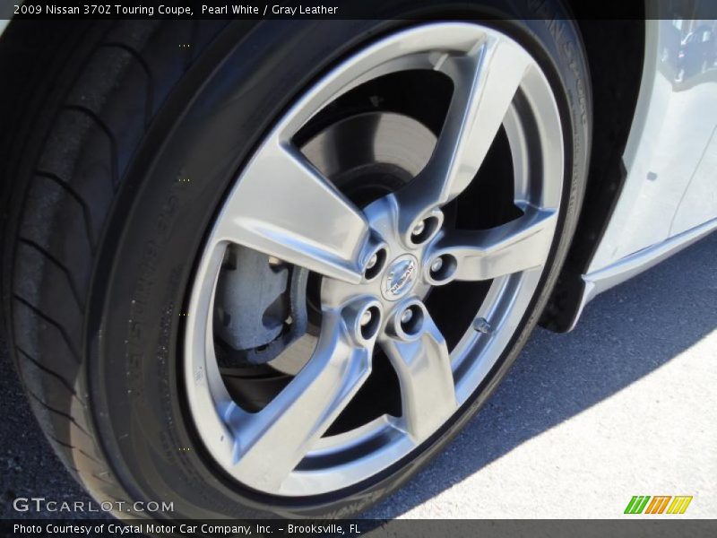 Pearl White / Gray Leather 2009 Nissan 370Z Touring Coupe