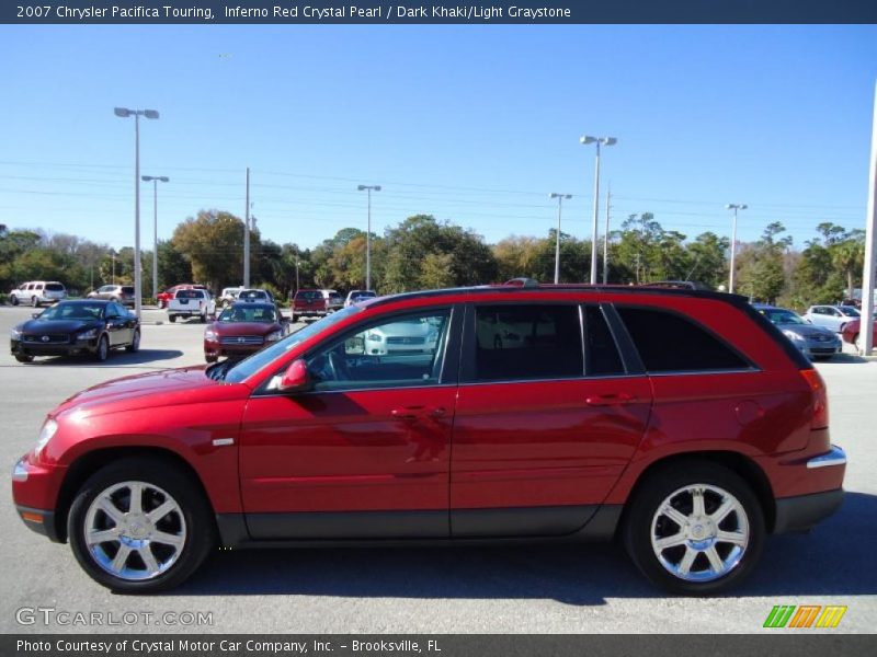 Inferno Red Crystal Pearl / Dark Khaki/Light Graystone 2007 Chrysler Pacifica Touring