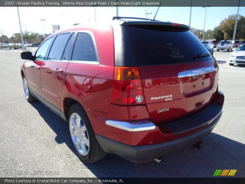 Inferno Red Crystal Pearl / Dark Khaki/Light Graystone 2007 Chrysler Pacifica Touring
