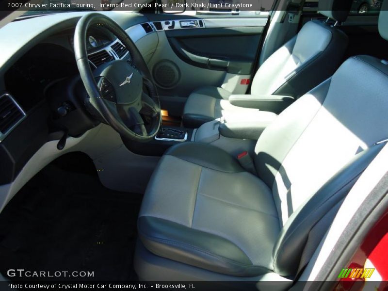 Inferno Red Crystal Pearl / Dark Khaki/Light Graystone 2007 Chrysler Pacifica Touring