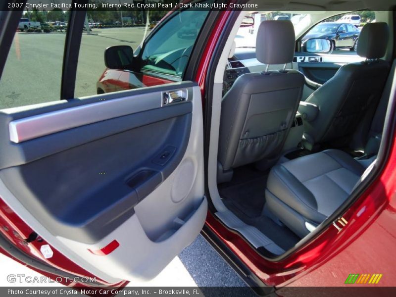 Inferno Red Crystal Pearl / Dark Khaki/Light Graystone 2007 Chrysler Pacifica Touring