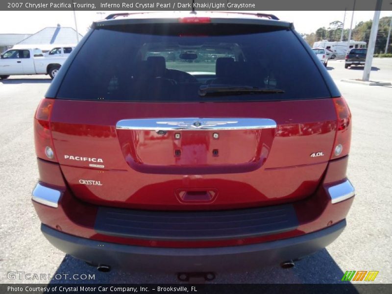 Inferno Red Crystal Pearl / Dark Khaki/Light Graystone 2007 Chrysler Pacifica Touring