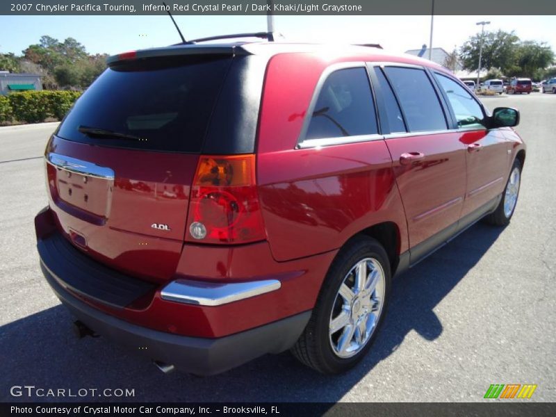 Inferno Red Crystal Pearl / Dark Khaki/Light Graystone 2007 Chrysler Pacifica Touring