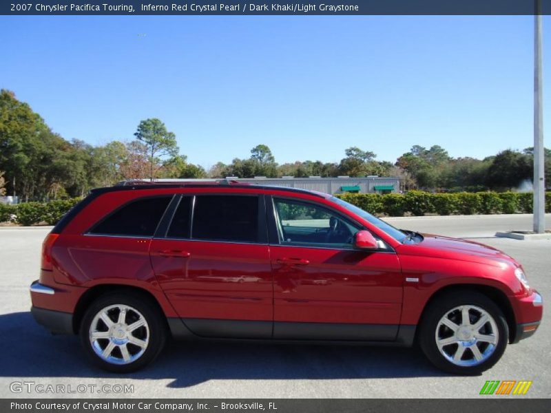 Inferno Red Crystal Pearl / Dark Khaki/Light Graystone 2007 Chrysler Pacifica Touring