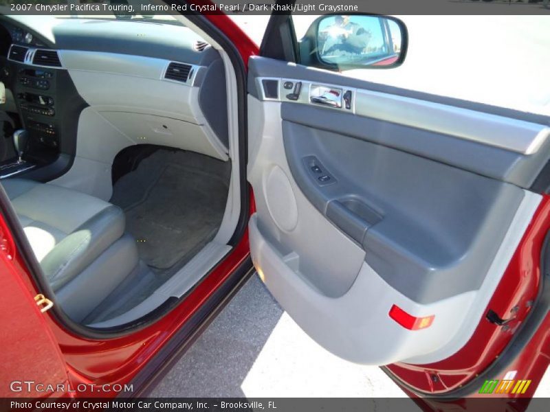 Inferno Red Crystal Pearl / Dark Khaki/Light Graystone 2007 Chrysler Pacifica Touring
