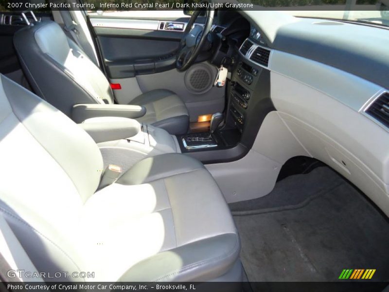 Inferno Red Crystal Pearl / Dark Khaki/Light Graystone 2007 Chrysler Pacifica Touring