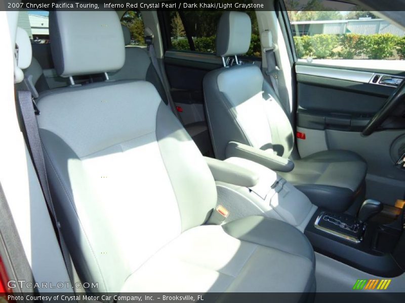 Inferno Red Crystal Pearl / Dark Khaki/Light Graystone 2007 Chrysler Pacifica Touring