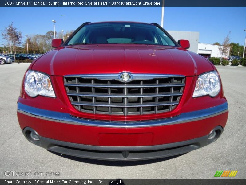 Inferno Red Crystal Pearl / Dark Khaki/Light Graystone 2007 Chrysler Pacifica Touring