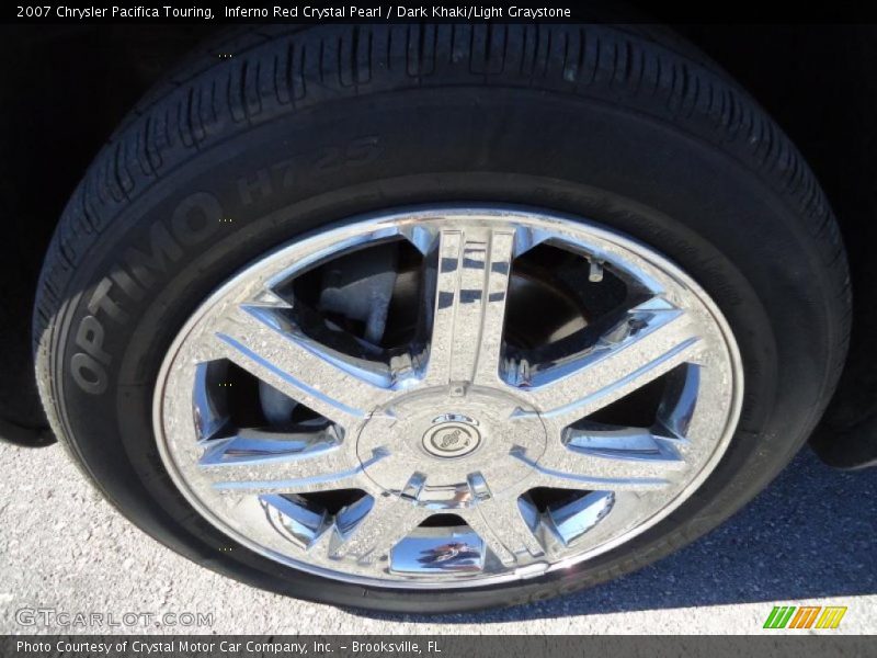 Inferno Red Crystal Pearl / Dark Khaki/Light Graystone 2007 Chrysler Pacifica Touring