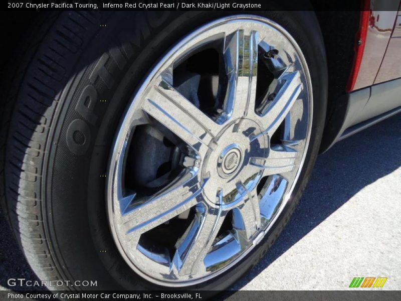 Inferno Red Crystal Pearl / Dark Khaki/Light Graystone 2007 Chrysler Pacifica Touring