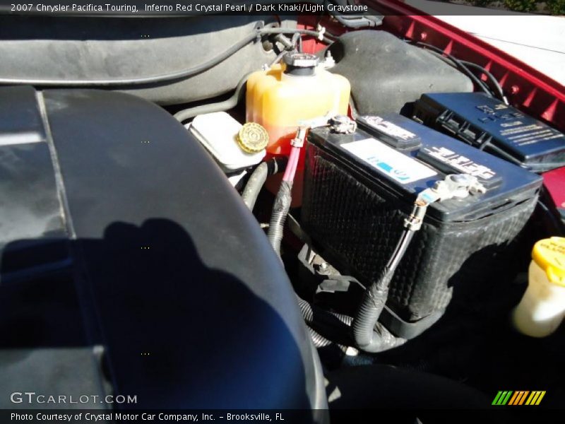 Inferno Red Crystal Pearl / Dark Khaki/Light Graystone 2007 Chrysler Pacifica Touring