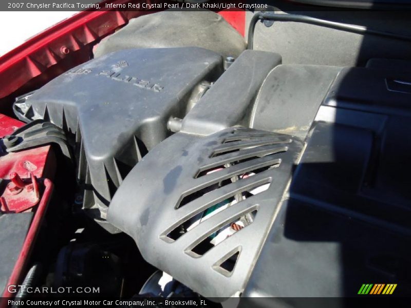 Inferno Red Crystal Pearl / Dark Khaki/Light Graystone 2007 Chrysler Pacifica Touring
