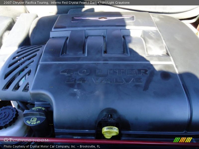 Inferno Red Crystal Pearl / Dark Khaki/Light Graystone 2007 Chrysler Pacifica Touring