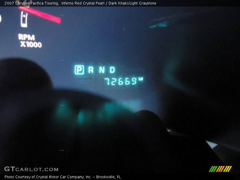 Inferno Red Crystal Pearl / Dark Khaki/Light Graystone 2007 Chrysler Pacifica Touring