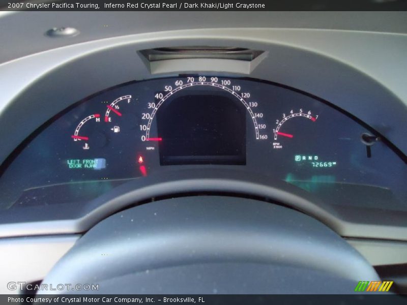 Inferno Red Crystal Pearl / Dark Khaki/Light Graystone 2007 Chrysler Pacifica Touring
