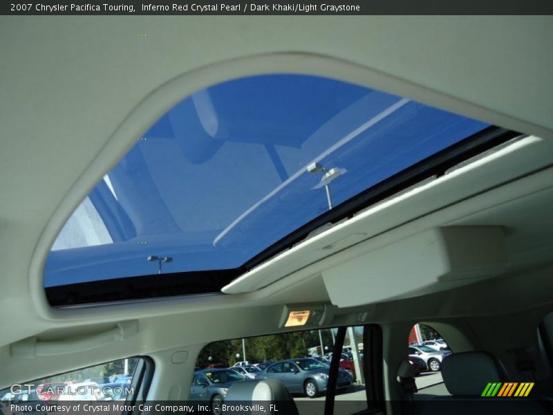 Inferno Red Crystal Pearl / Dark Khaki/Light Graystone 2007 Chrysler Pacifica Touring