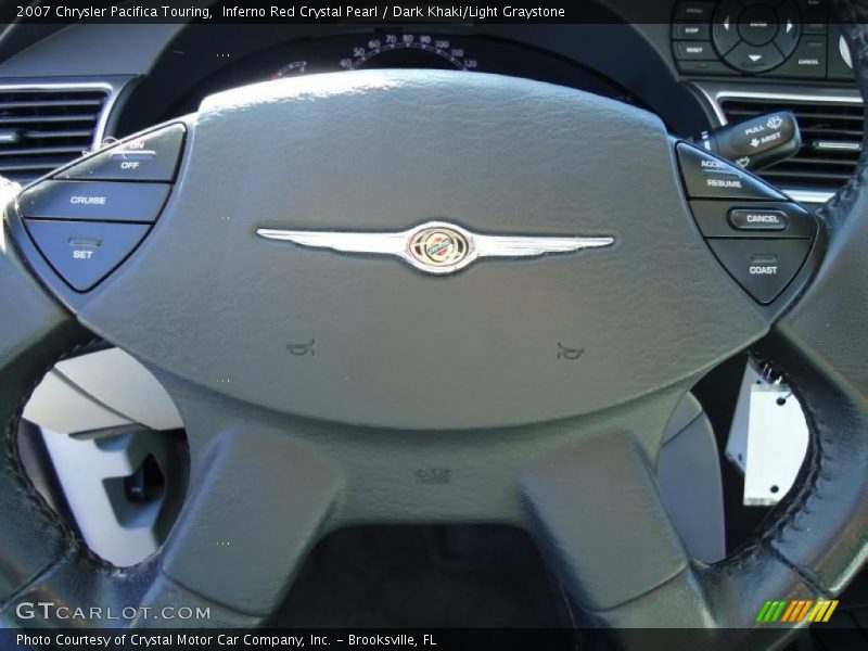 Inferno Red Crystal Pearl / Dark Khaki/Light Graystone 2007 Chrysler Pacifica Touring