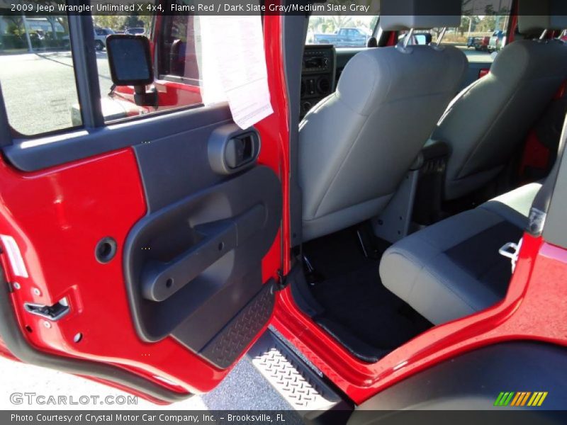 Flame Red / Dark Slate Gray/Medium Slate Gray 2009 Jeep Wrangler Unlimited X 4x4