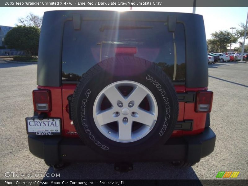 Flame Red / Dark Slate Gray/Medium Slate Gray 2009 Jeep Wrangler Unlimited X 4x4