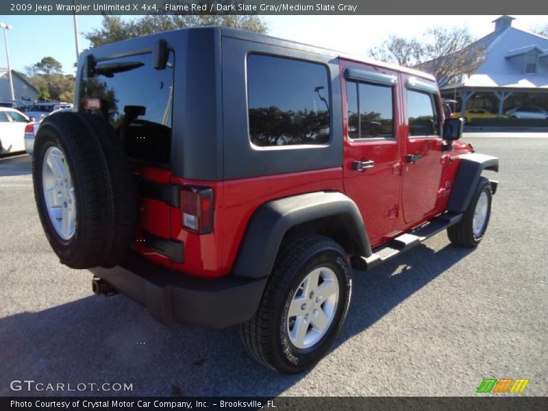 Flame Red / Dark Slate Gray/Medium Slate Gray 2009 Jeep Wrangler Unlimited X 4x4