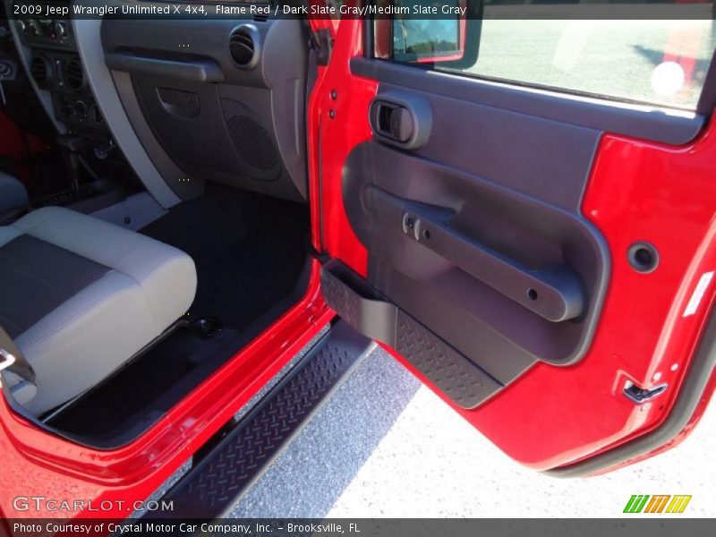 Flame Red / Dark Slate Gray/Medium Slate Gray 2009 Jeep Wrangler Unlimited X 4x4